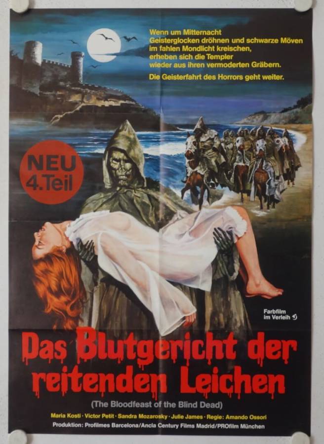 Das Blutgericht der reitenden Leichen originales deutsches Filmplakat